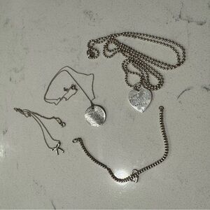 Tiffany & Co. Silver Jewelry Set